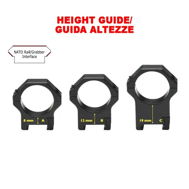 Beretta Aluminum Rings for Picatinny Rails 7 Beretta Aluminum Rings for Picatinny Rails - Image 5