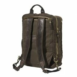 Beretta by Campomaggi Washed Canvas & Leather Laptop Backpack 8 Beretta by Campomaggi Washed Canvas & Leather Laptop Backpack -BERETTA Online Shop BS311T09830862 CLOSEUP2