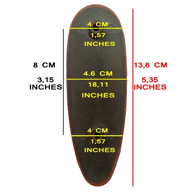 Beretta Competition Recoil Pad in Red Rubber - Skeet 5 Beretta Competition Recoil Pad in Red Rubber - Skeet - Image 3