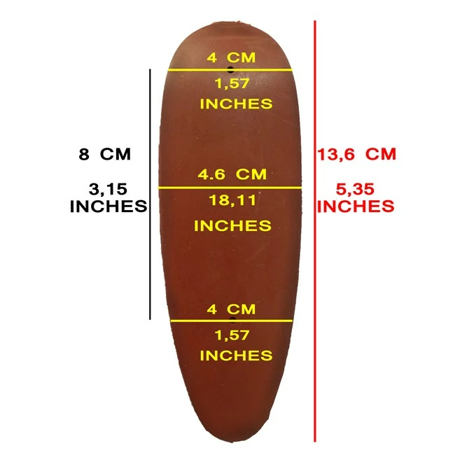 Beretta Competition Recoil Pad in Red Rubber - Skeet 4 Beretta Competition Recoil Pad in Red Rubber - Skeet - Image 2