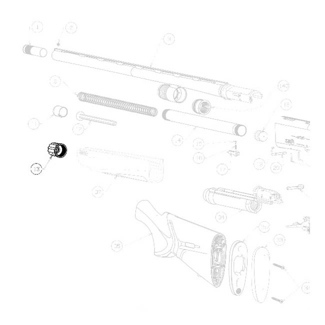 Beretta Front Cap for Cross Magazine Tube 1301/A400 12 Ga 4 Beretta Front Cap for Cross Magazine Tube 1301/A400 12 Ga - Image 2