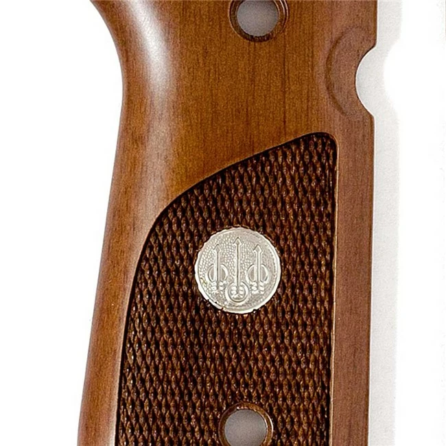 Beretta Wood Grips w/Medallion 92/96/98 Series 4 Beretta Wood Grips w/Medallion 92/96/98 Series - Image 2