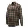 Beretta Wood Flannel Button Down Shirt -BERETTA Online Shop LUA10T2130 FRONT