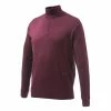 Beretta Light Merino Half Zip Sweater Bordeaux -BERETTA Online Shop PU022T14790038 FRONT1